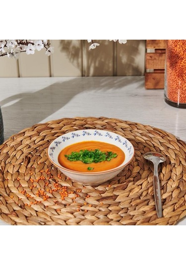 Tulu Porselen Robi Çukur Kase - Renkli - 14 Cm Renkli