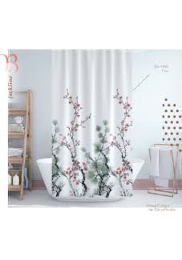 Jackline Duş Perdesi 7766 Model Çift Kanat 2X110X200 Cm Çok Renkli