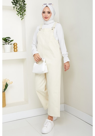 Tek Cepli Bahçıvan Tulum 1553 - Bej Bej