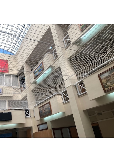 Morilu Güvenlik Filesi – 10 cm gözenek – 6 mm ip – Balkon Filesi – İnşaat Filesi