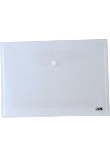 Kraf 12 Li Paket A3 Boy Çıtçıtlı Dosya Şeffaf
