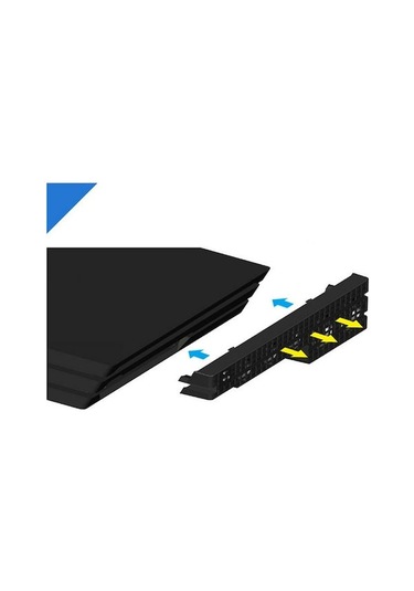 Qingmipy Ps4 Pro Usb Sogutucu Fanı - Otomatik Sıcaklık Kontrolü - Hareketli Turbofan - Arka Yerleştirme - Siyah Tp4-831 Diğer