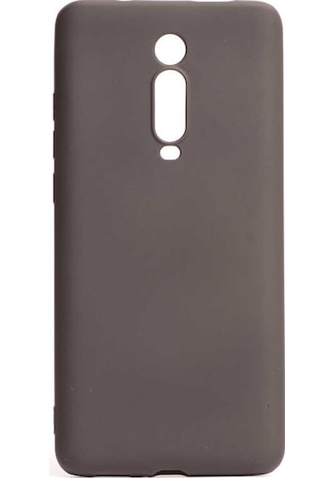 Kilifone - Xiaomi Uyumlu Mi 9t / Mi 9t Pro - Kılıf Mat Renkli Esnek Premier Silikon Kapak - Siyah