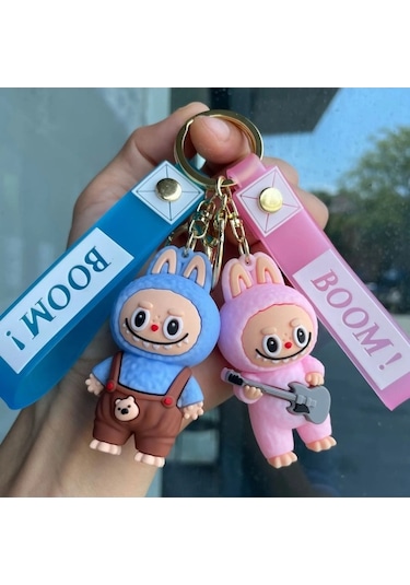 Novahub Labubu Sevimli Küçük Koyun Anahtarlık, Öğrenci Sırt Çantası Kolye, Zarif Küçük He 8, Moda Pvc Keychain