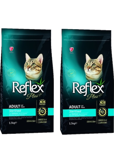 Reflex Plus Sterilised Somonlu Kısırlaştırılmış Yetişkin Kedi Maması 2 x 1500 G