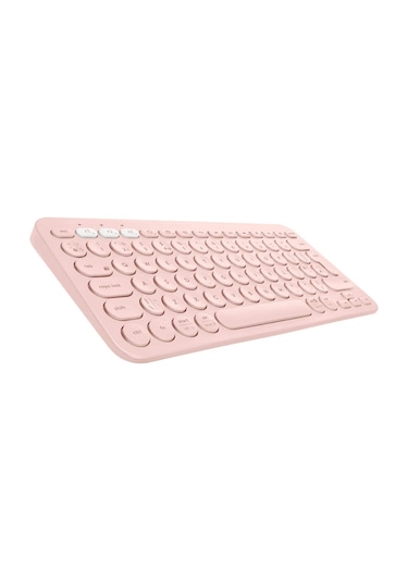 Microcase Yuvarlak Tuşlu Bluetooth Kablosuz Klavye - AL3048 Pembe