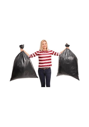 Jumbo Boy Rulo Çöp Poşeti 80x110 Cm Çöp Torbası 10lu 5 Paket 50 Adet