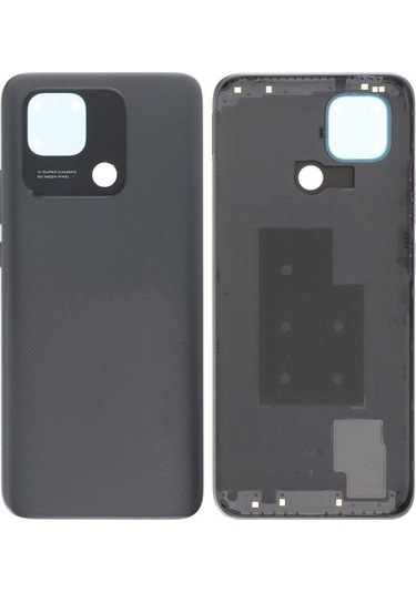 Xiaomi Redmi 10c Siyah Arka Pil Kapağı Batarya Kapağı Siyah