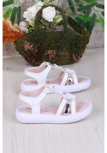 Fort 35572 Rüya Anatomik Rahat Kız Çocuk Sandalet Beyaz