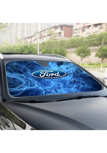 Goldenqian F-ford Mustang Otomatik Cam Güneş Gölge Kişiselleştirilmiş Resim Bloğu Uv Işınları Güneşlik Koruyucu Araba Güneşliği Z4