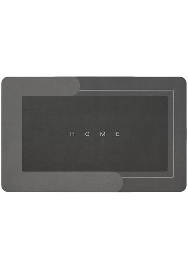 Suntek Kapı Paspası Giriş Çabuk Kuruyan Halı Zemin Koyu Gri 40x60cmkay