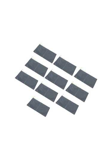 Youmex 10 Adet Su Engeli Torba, 420d Poliester, 25x50cm, Çekmeceli, Su Geçirmez, Bodrum-garaaj Sınırlama, Gri Diğer