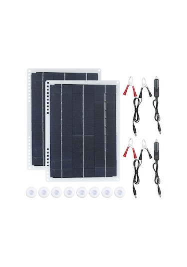 Wezone 20w Taşınabilir Güneş Paneli Seti - Çift Usb, Type-c Ve Dc Port İle Ev İçi/dışı Kullanım 112 Karakter