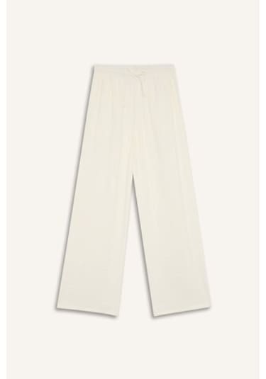 Defacto Regular Fit Esnek Belli Plaj Pantolonu-fall İn Love E1172ax25smwt16 Beyaz