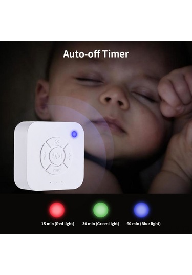 Geekyou Bebek Uyku Alıcı - Beyaz Gürültü Ve 9 Dinleyici Ses İle Uyku Yardımı, Usb Şarjlı Ve Taşınabilir Diğer