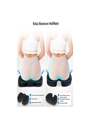 Ortopedik Visko Oturma Minderi Basur Hemeroid Yastığı 552912111