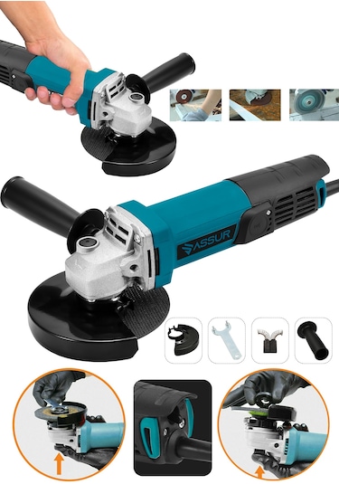 Assur ASR305 125 MM 550W Avuç Taşlama Mavi