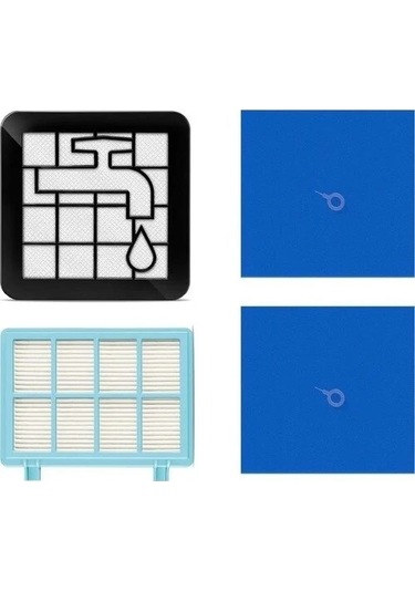 Srfn Ticaret Philips Powerpro Compact/powerpro City Fc9515 Uyumlu Hepa Filtre Seti