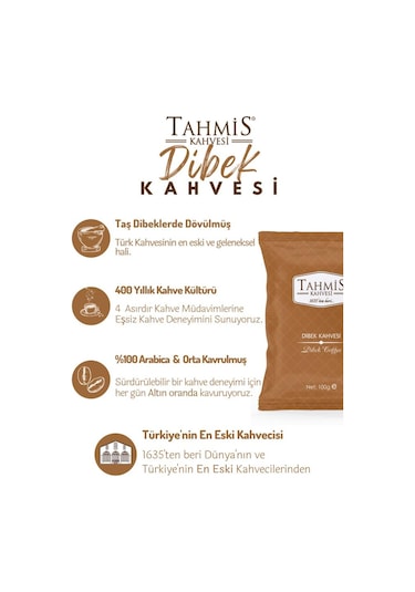 Tahmis Kahvesi Sade Dibek Kahvesi 3 x 100 G