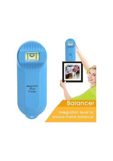 Ulzyvf Mıknatıslı Duvar Tarayıcı - Çivi Ve Metal Dedektörü, Hassas Merkez Bulma, 100x38x21mm Mavi Mavi