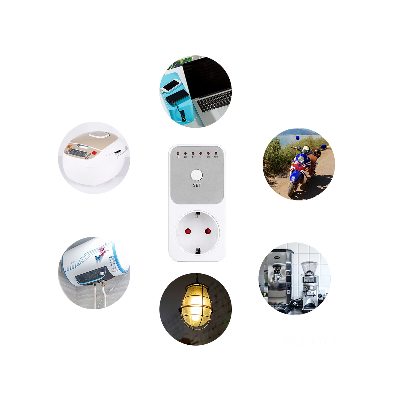 Youmex Eu Standartlı Zamanlayıcı Prizi - 1-10 Saat Otomatik Kapatma Fonksiyonu, Ac240v, Enerji Tasarrufu İçin Elektrikli Cihaz Kontrolü Tm04 Classıc