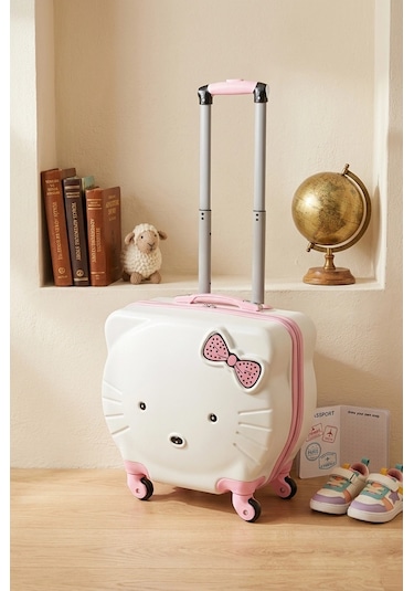 Protocol London Hello Kitty Pembe Lüks Çocuk Valizi Abs Dayanıklı Şıklık Çok Renkli
