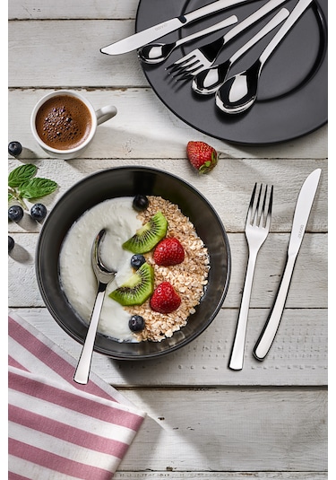Bonna 12 Adet 23cm Çelik Yemek Bıçağı Gümüş