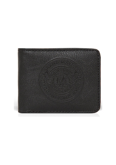 Mavi - Mühür Logo Baskılı Cüzdan 092244-900 Siyah