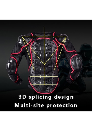 Cbtx Global Ghost Racing F060 Motosiklet Binme Dişli Göğüs Koruyucu Dirsek Pedi Düşme Koruma Zırh Elbisesi 3XL Siyah