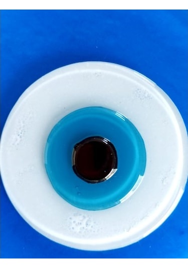 Mavi Renk Damla Model Nazar Boncuklu El Yapımı Cam Duvar Süsü Hediyelik Dekor