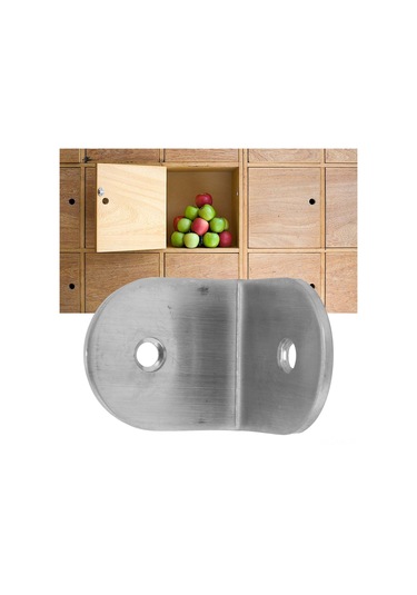 Vkemall Stainless Steel Köşe Braketi 90 Derece - Sağlam Yük Taşıma, Dolap/raf Güçlendirme, 45x45mm Diğer