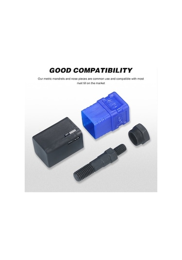 Tongxida Alüminyum M10 Çelik Alaşımlı Somun Çekme Penessi - Plastik Saklama Kutusu