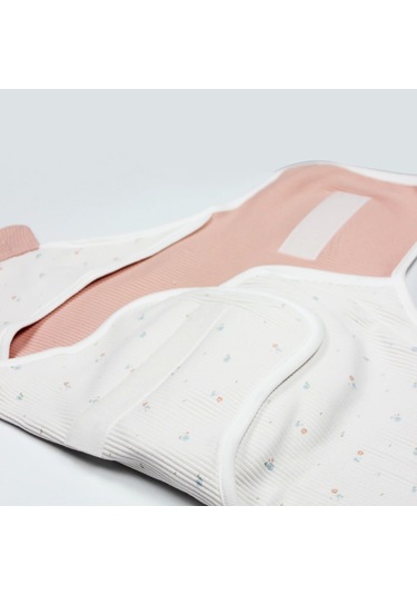 Bistyle Bloom White Organik Bel Destekli Kundak 75103 Ekru Gül Kurusu Ekru Çok Renkli Kurusu Ekru