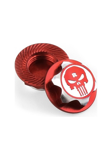 Novahub Traxxas X-maxx/summit İçin 4 Adet 17mm Kırmızı Metal Jant Somunu Seti