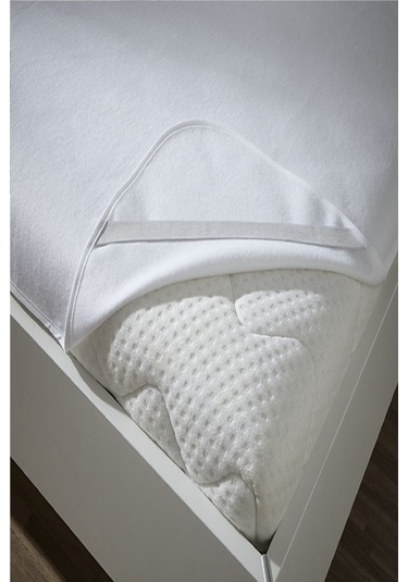 Divanev 70x120 Cm Pamuk Bebek Alezi Köşe Lastikli Sıvı Geçirmez Beyaz