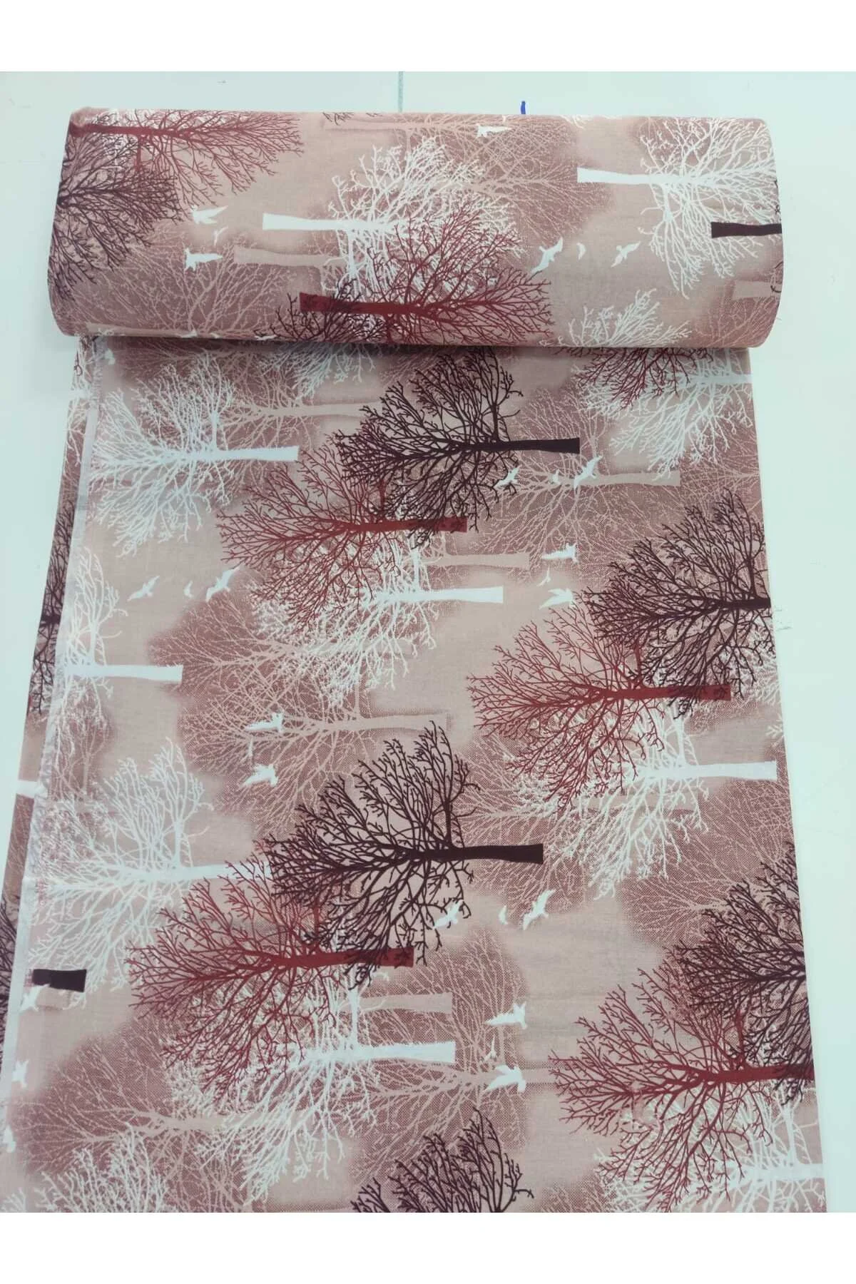 Ranforce Metrelik, Nevresimlik Kumaş - 100x240 Kızıl Ağaç