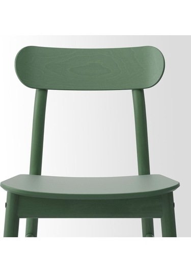 Rönnınge Ahşap Sandalye, Yeşil Renk 1 Adet