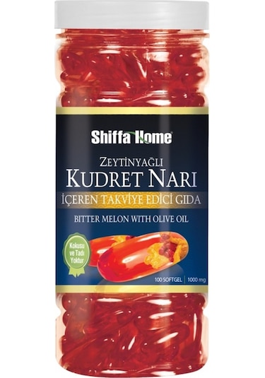 Shiffa Home Zeytinyağlı Kudret Narı 100   Kapsül 1000 Mg