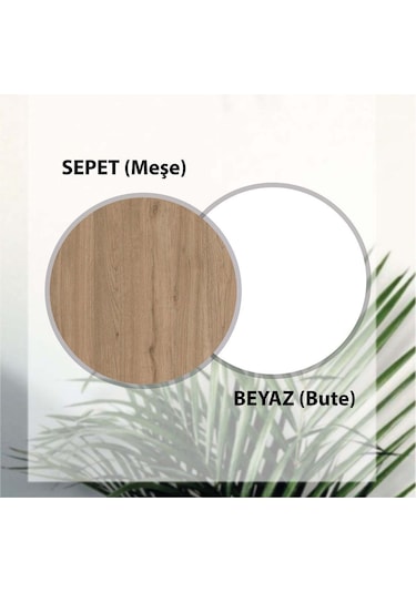 5204 Sıesta 69 Cm Kahve Köşesi Çok Amaçlı Dolap Sepet - Beyaz