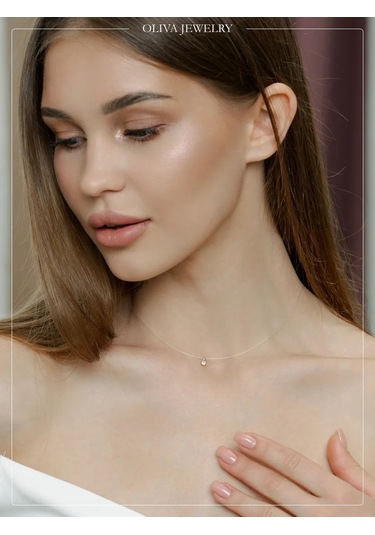 Jp Olıva İplikte Kolye Gerçek Gümüş 925 Damla 436516100 Beyaz