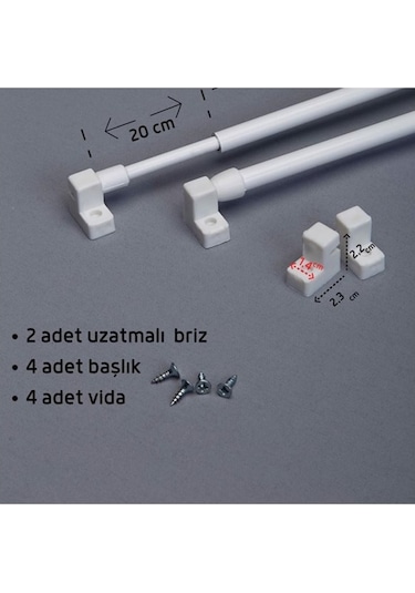 Briz Tül Çubuklu Kar Beyaz Tül Sade Düz Briz Dikim Özel Ölçülerde (375207447)