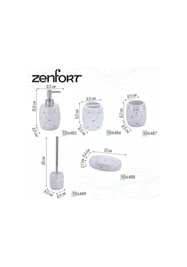 Zenfort Beyaz "ampir" Banyo Dispenseri 143490538 Beyaz