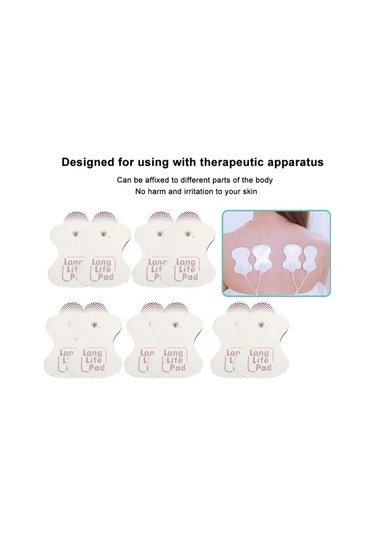 Omron Masaj Cihazları İçin 10 Adet Uzun Ömürlü Elektrot Yedek Pedleri Çok Renkli