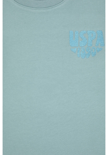 U.s. Polo Assn. Kız Çocuk Mint Sweatshirt 50314289-vr090 Mint