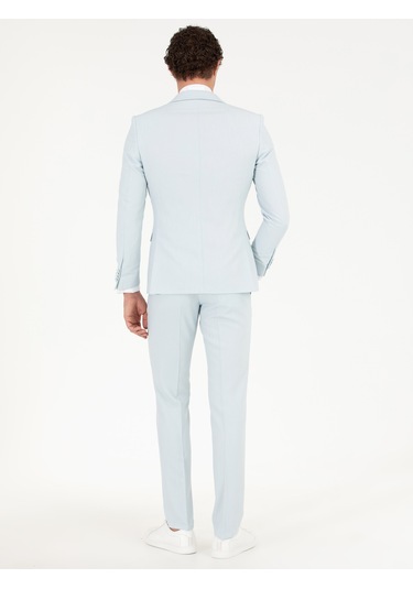 Cacharel Açık Mavi Slim Fit Smokin Damatlık Denım