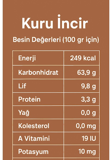 Erali Gıda Kuru İncir Orta Boy 500 G