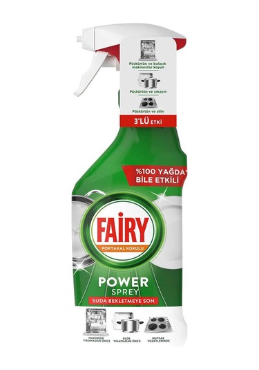 Power Sprey 3 Ü 1 Arada Bulaşık Ve Mutfak Portakal Kokulu 500 Ml