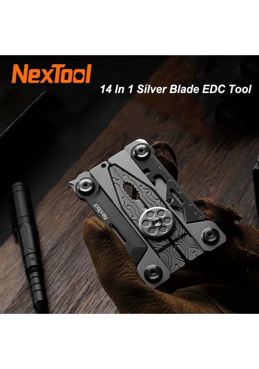 Nextool 14 In 1 Gümüş Bıçak Taşınabilir Edc Aracı Çok