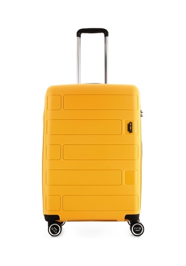 Ççs 5236 Polipropilen Orta Boy Valiz Beyaz-mor Beyaz - Mor