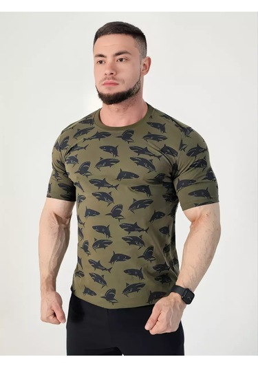 Paul&shark Düz Renk Pamuklu Temel Tişört 253875396 Khakı